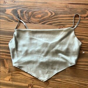 Satin Handkerchief Top